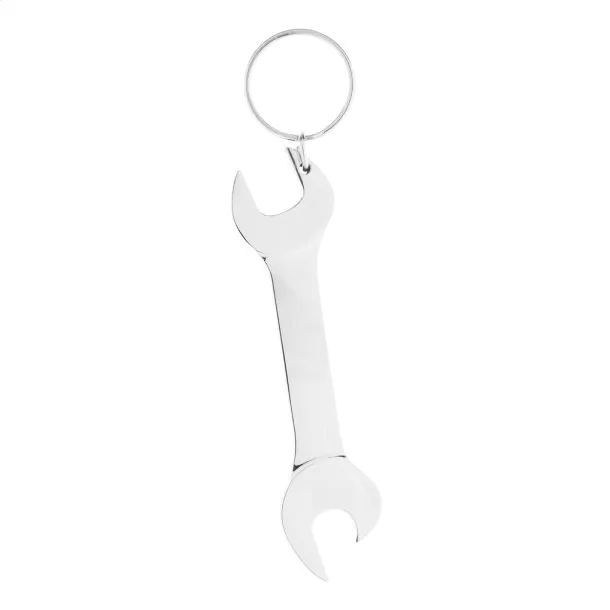 Fasten bottle opener keyring Silver