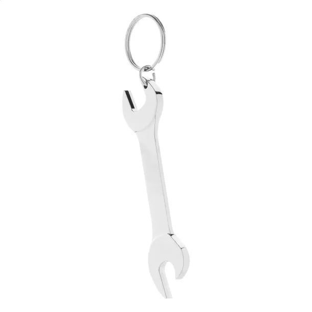Fasten bottle opener keyring Silver