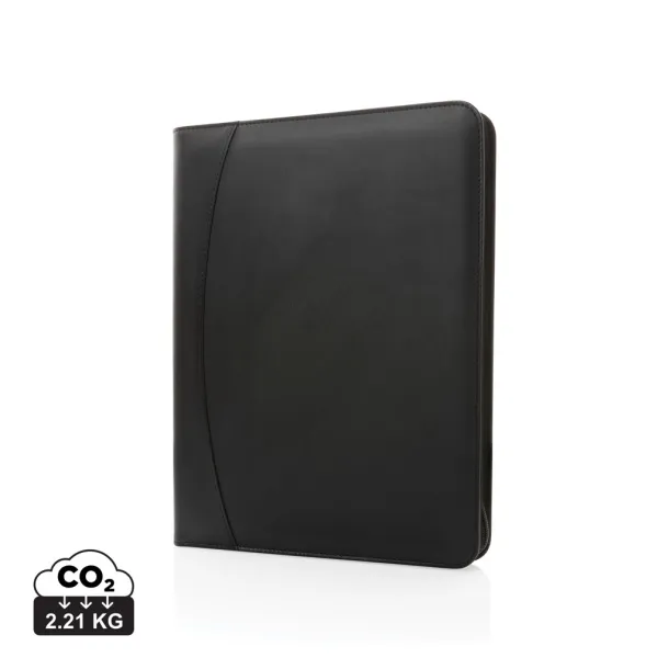  RCS rPU deluxe tech portfolio with zipper - XD Collection Black
