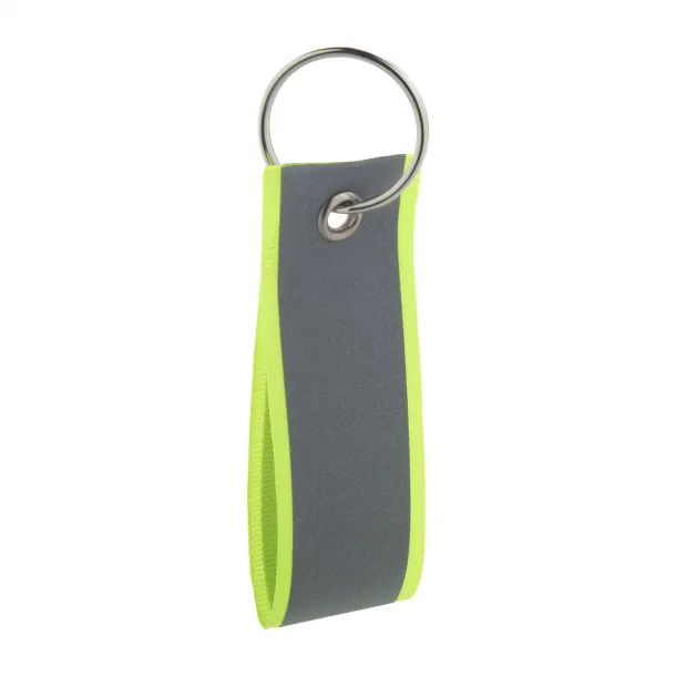 Visikey reflective keyring Yellow