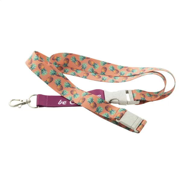 Subyard C Safe Eco custom sublimation lanyard White