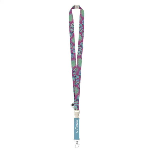 Subyard C Safe Eco custom sublimation lanyard White