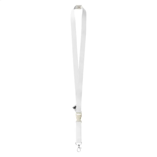 Subyard C Safe Eco custom sublimation lanyard White