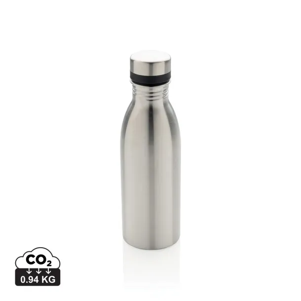  Deluxe boca za vodu od RCS recikliranog nehrđajućeg čelika, 500 ml - XD Collection Srebrna