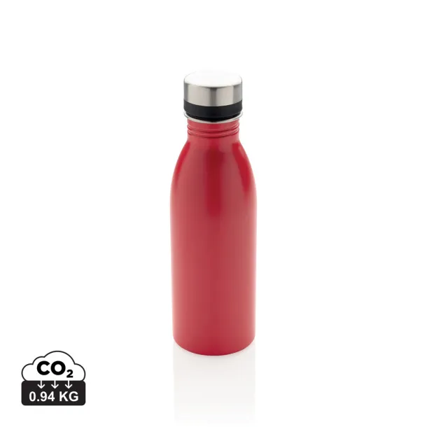  Deluxe boca za vodu od RCS recikliranog nehrđajućeg čelika, 500 ml - XD Collection Crvena