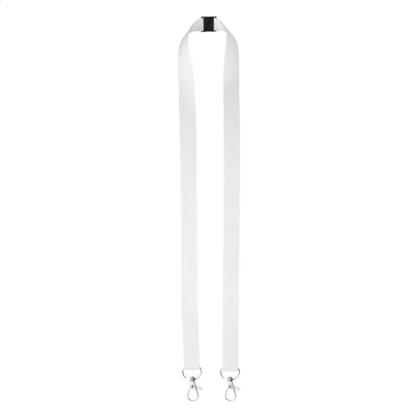 Subyard Double Safe custom sublimation lanyard White