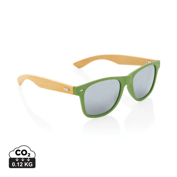  FSC® Bamboo and RCS recycled plastic sunglasses - XD Collection Green