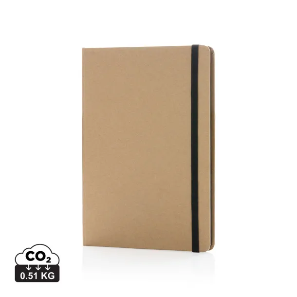  Eco-friendly A5 kraft notebook - XD Collection Black