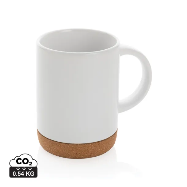  Keramička šalica s plutenom bazom - XD Collection Bijela