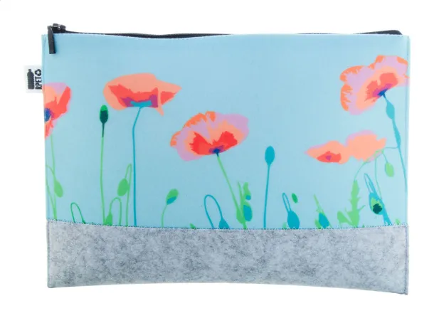 CreaFelt Beauty L custom cosmetic bag White Grey