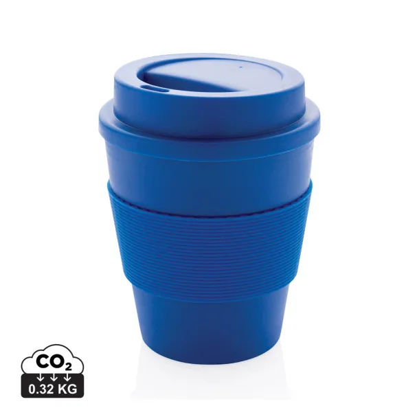  Reusable Coffee cup with screw lid 350ml - XD Collection Blue
