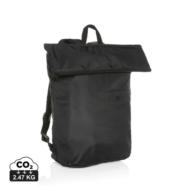  Dillon AWARE™ RPET lighweight foldable backpack - XD Collection Black