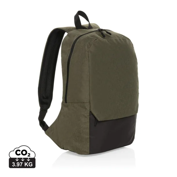 Kazu AWARE™ RPET klasični ruksak za 15,6" laptop - XD Collection Zelena