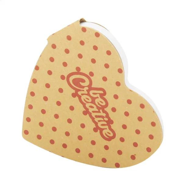 CreaStick Heart Eco personalizirane ljepljive bilješke Prirodna