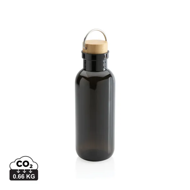  GRS RPET bottle with FSC bamboo lid and handle - XD Collection Black