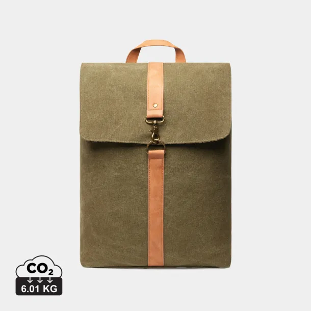  VINGA Bosler canvas backpack - Vinga Green