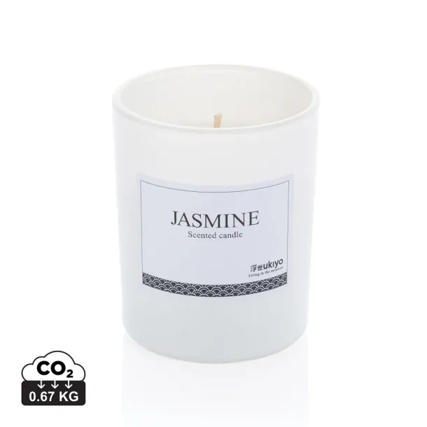  Ukiyo small scented candle in glass - Ukiyo White