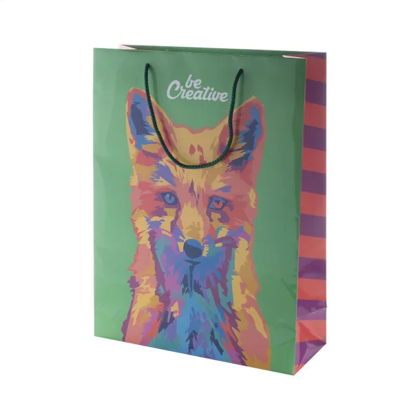 CreaShop L custom made paper shopping bag, large White