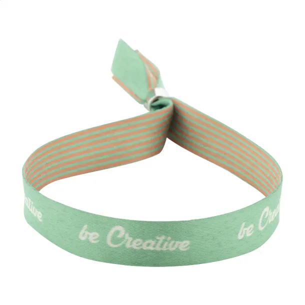 SuboWrist Alloy custom RPET festival bracelet White