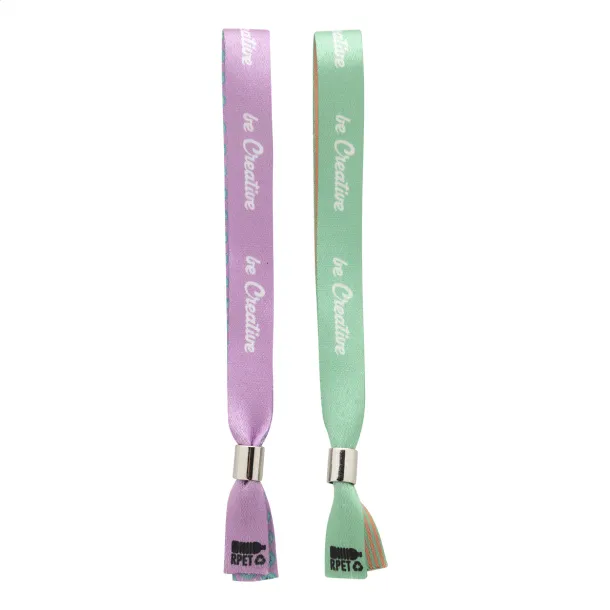 SuboWrist Alloy custom RPET festival bracelet White