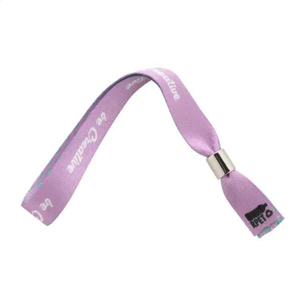SuboWrist Alloy custom RPET festival bracelet White