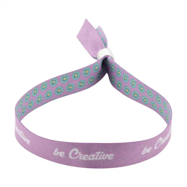 SuboWrist Alloy custom RPET festival bracelet White