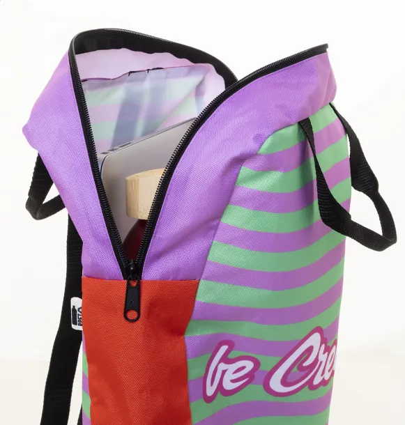 SuboBag Slimback personalizirani RPET ruksak za laptop, 15" Crna Bijela