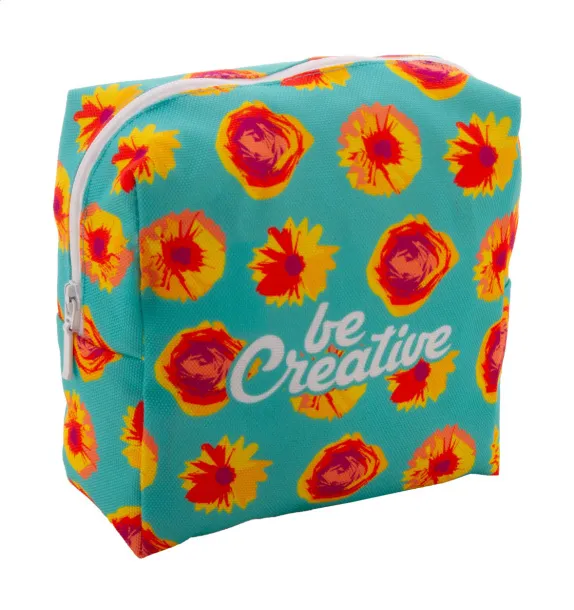CreaBeauty Square M personalizirana toaletna torbica Bijela