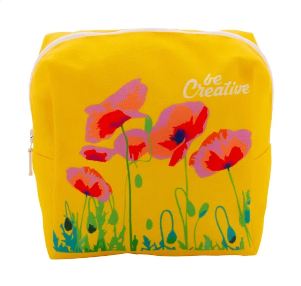 CreaBeauty Square M personalizirana toaletna torbica Bijela