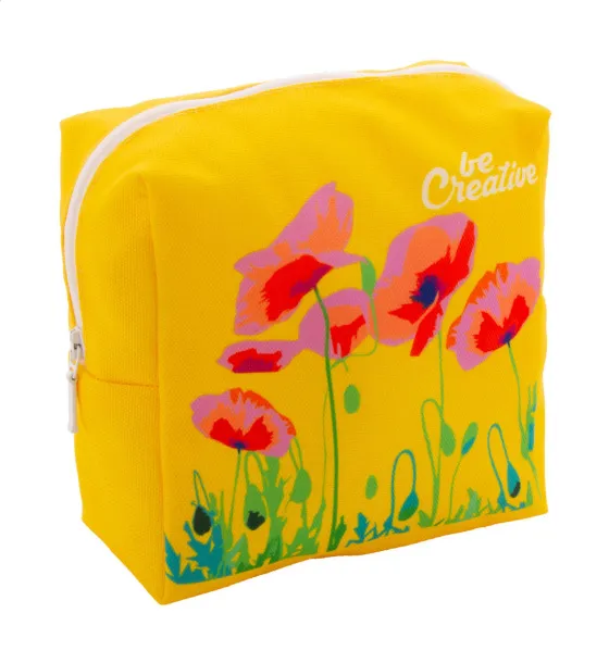 CreaBeauty Square M personalizirana toaletna torbica Bijela