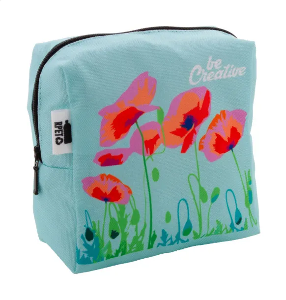 CreaBeauty Square M personalizirana toaletna torbica Crna Bijela