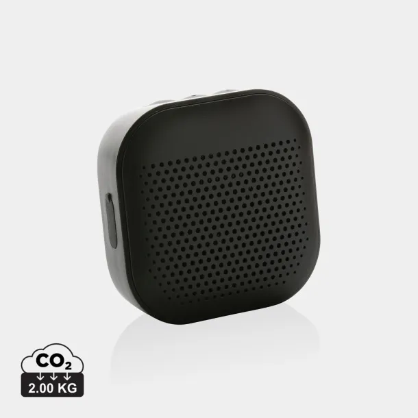 Soundbox 3W bežični zvučnik od RCS reciklirane plastike - XD Collection Crna