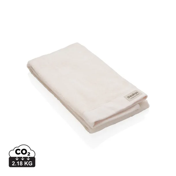 Ukiyo Sakura AWARE™ 500 gsm bath towel 50 x 100cm - Ukiyo White