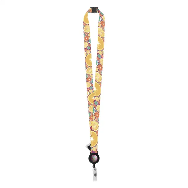 Subyard YoYo A Safe RPET custom sublimation lanyard White