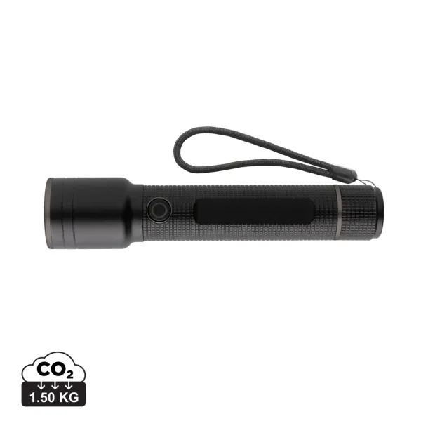  Gear X USB punjiva velika svjetiljka od RCS recikliranog aluminija - GearX Crna