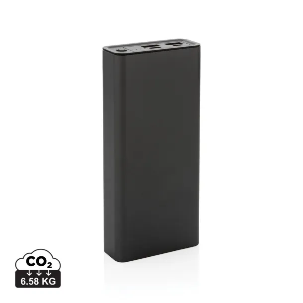  Terra prijenosna baterija od RCS recikliranog aluminija - 20 W, 20 000 mAh - XD Xclusive Siva