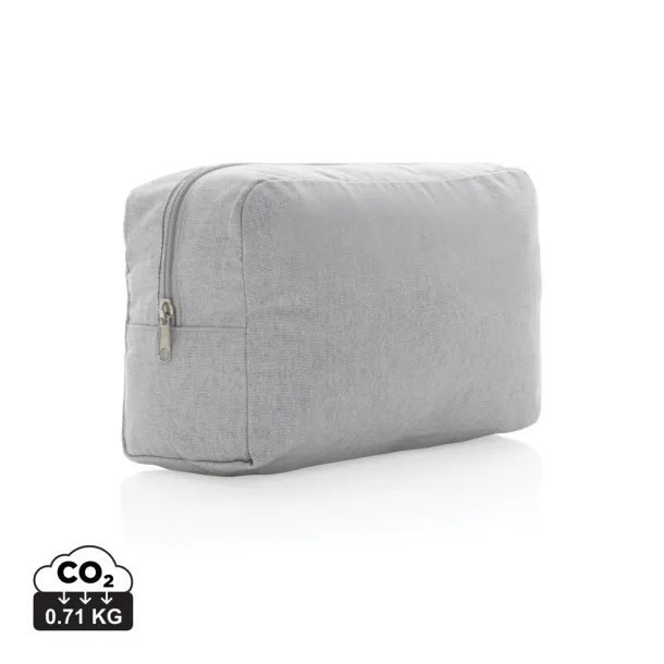  Impact AWARE™ 285 gsm toaletna torbica od r-platna - XD Collection Siva