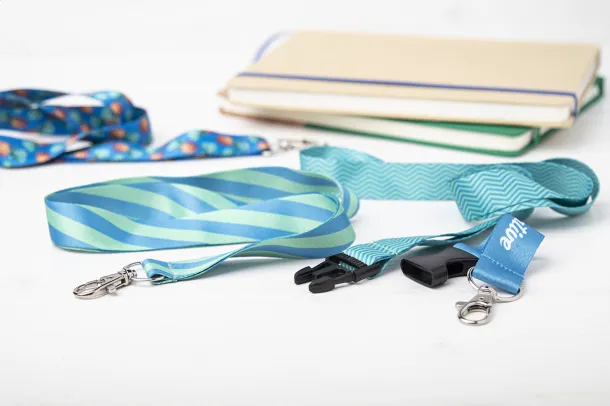 Subyard B custom sublimation lanyard White