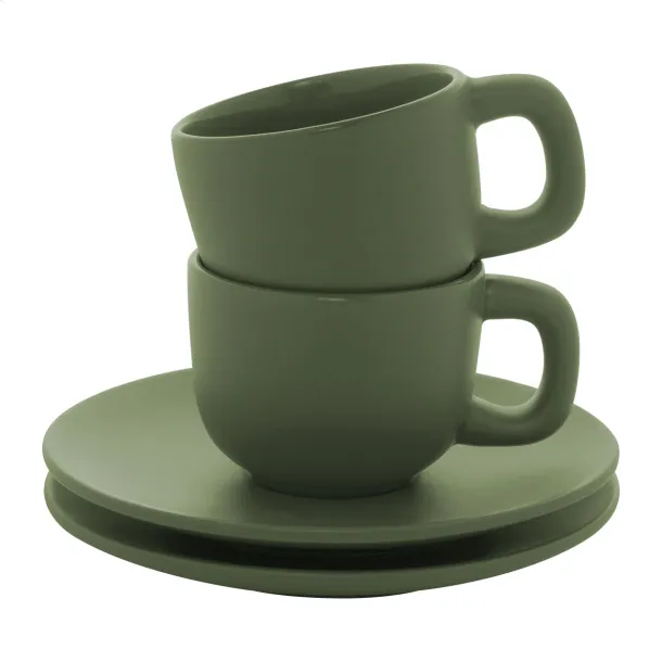 Caturra set šalica za espresso Zelena