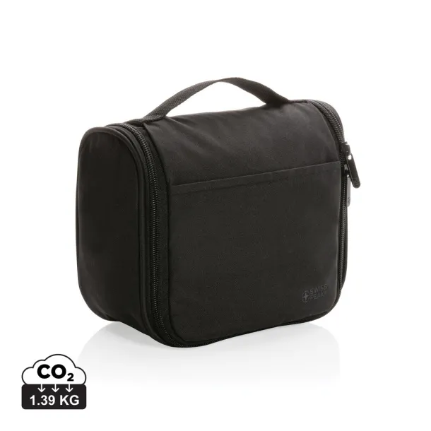  Swiss Peak Lohan AWARE™ toaletna torbica - Swiss Peak Crna