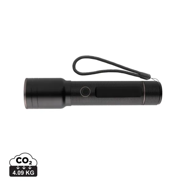  RCS recycled aluminum USB-rechargeable heavy duty torch - GearX Black