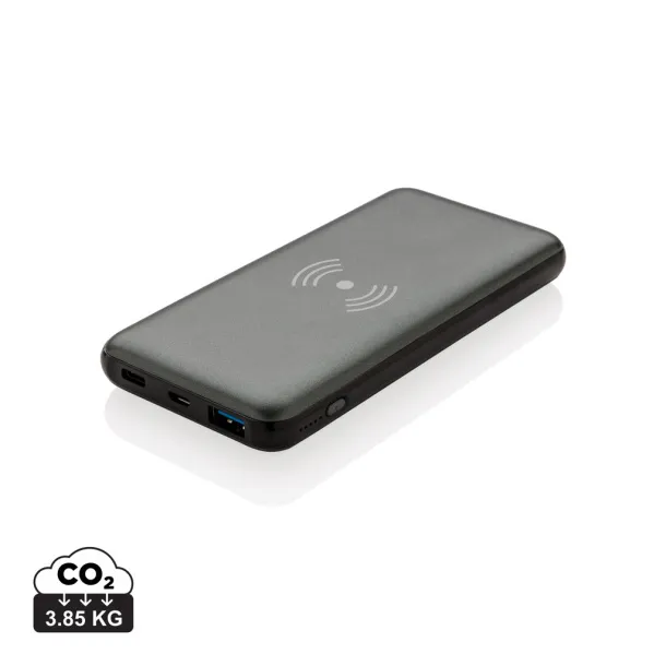  Prijenosna baterija s brzim bežičnim punjačem - 10 W, 10 000 mAh - XD Collection Siva