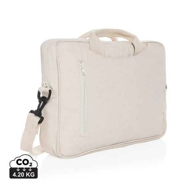  Laluka AWARE™ torba za 15,4" laptop od recikliranog pamuka - XD Collection Prirodna
