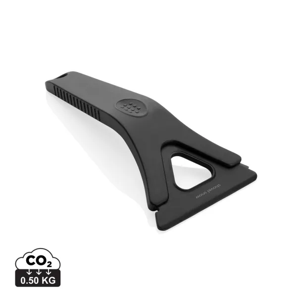  Polard RCS recycled plastic 3-in 1 ice scraper - XD Collection Black
