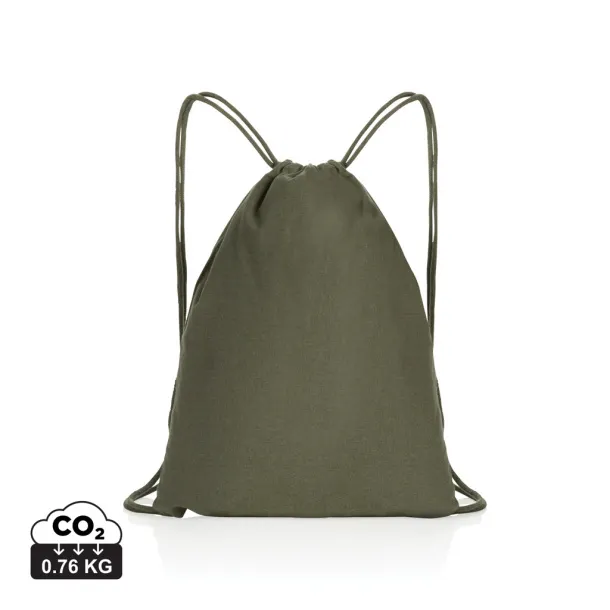  Impact AWARE™ ruksak s vezicama od recikliranog pamuka 145g - XD Collection Zelena