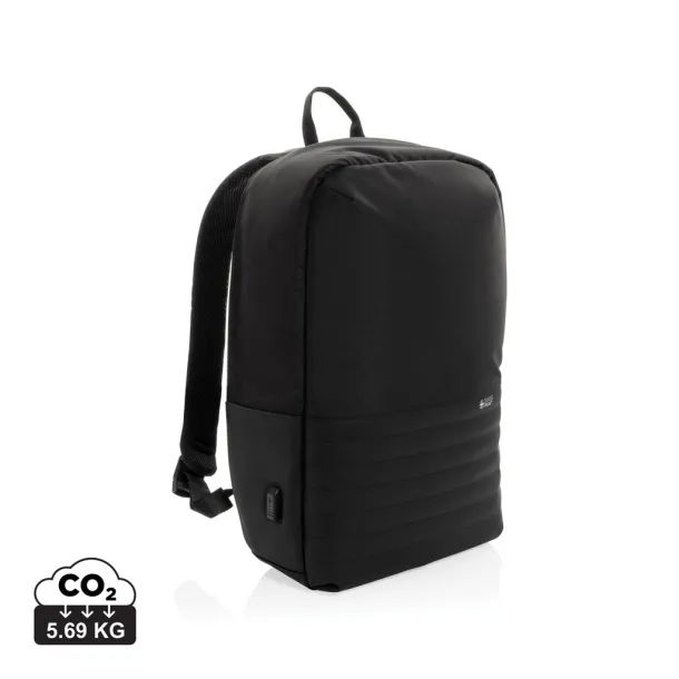  Swiss Peak AWARE™ RFID anti-theft ruksak za 15" laptop - Swiss Peak Crna