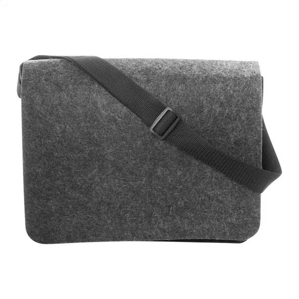 Refelt Courier RPET felt messenger bag Dark grey