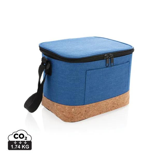  Two tone cooler bag with cork detail - XD Collection Blue
