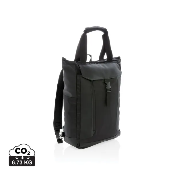  Swiss Peak ruksak/torba za 15.6" prijenosno računalo s RFID-om - Swiss Peak Crna