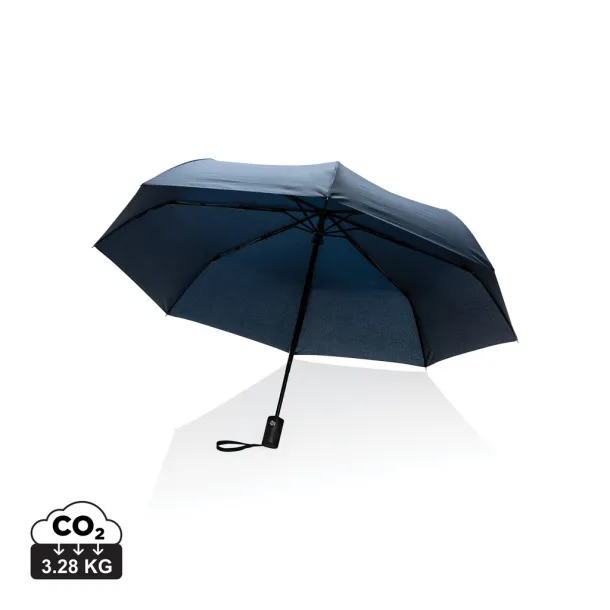  21" Impact AWARE™ RPET 190T auto open/close umbrella - XD Collection Navy Blue